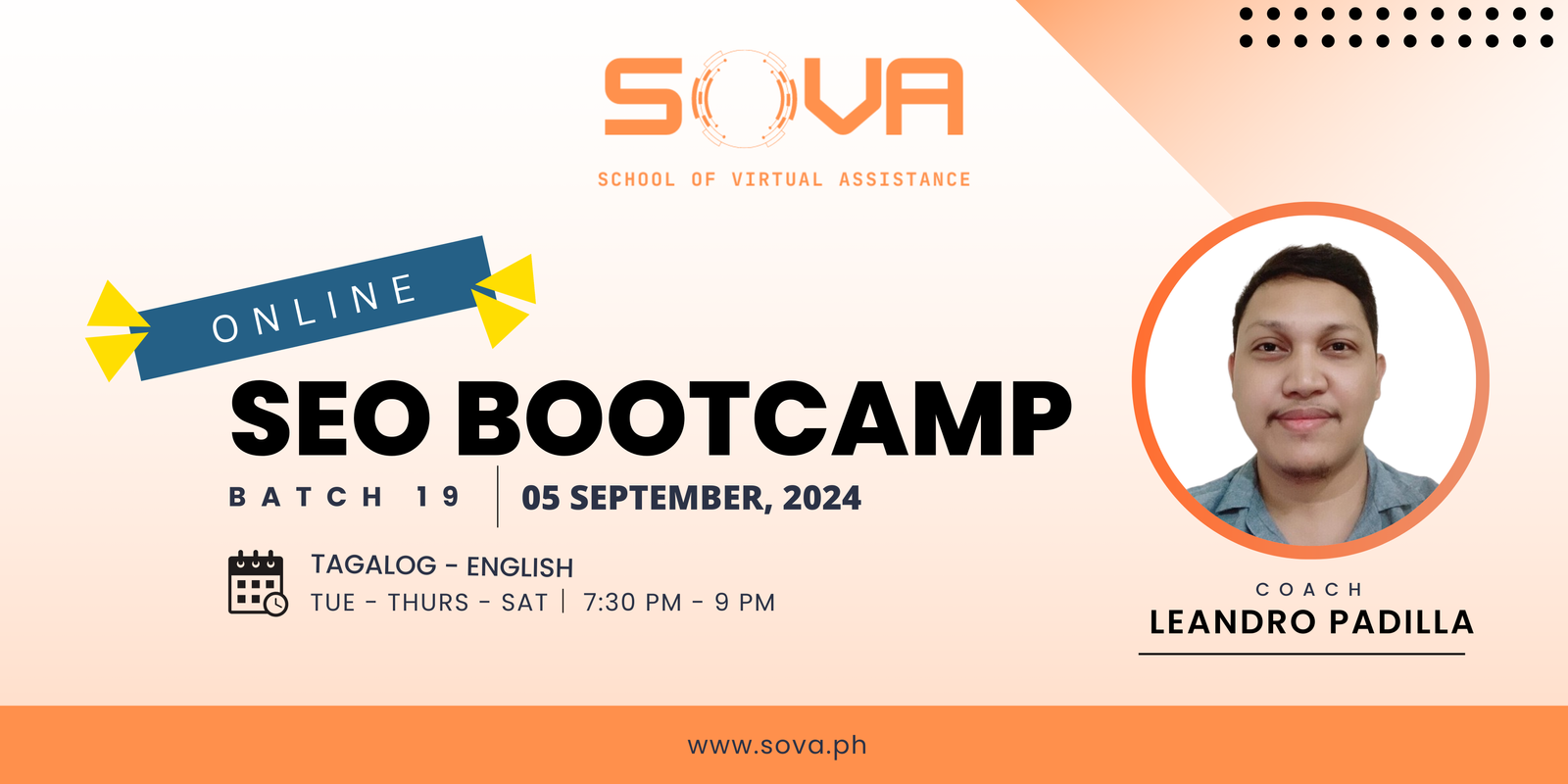 Batch 19 – 4-Week Online SEO Bootcamp by Coach Leandro – September 5 – Tagalog English